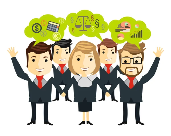 Business team — Stock Vector