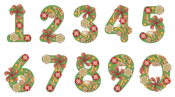 Tasarım için dekoratif numaraları