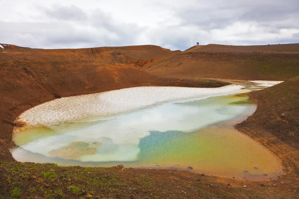 Unusual Iceland,snow fields — Stock Photo, Image