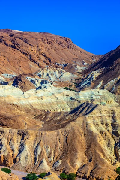 Montagnes dans la vallée de la mer Morte — Photo