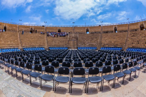 Magnificent amphitheater in Caesarea — Stok fotoğraf