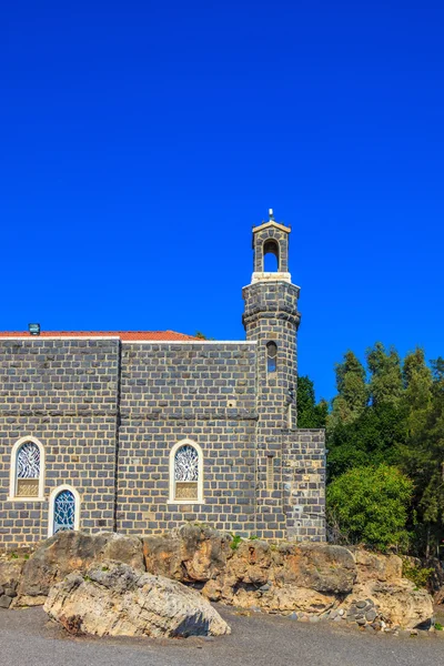 Chiesa sul Lago di Gennesaret — Foto Stock