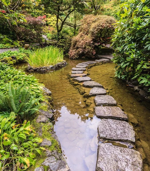 Hermoso jardín japonés —  Fotos de Stock