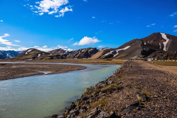 Vallée centrale dans le parc national Landmannalaugar — Photo