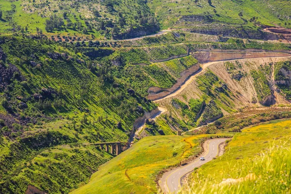 Israeli-Jordanian border near Hamat Gader — Stock Photo, Image