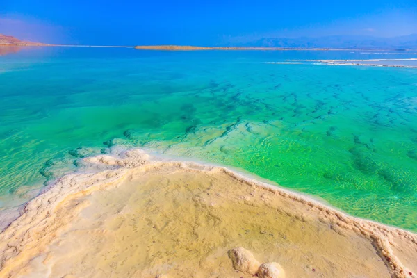 Acqua di smeraldo del Mar Morto — Foto Stock