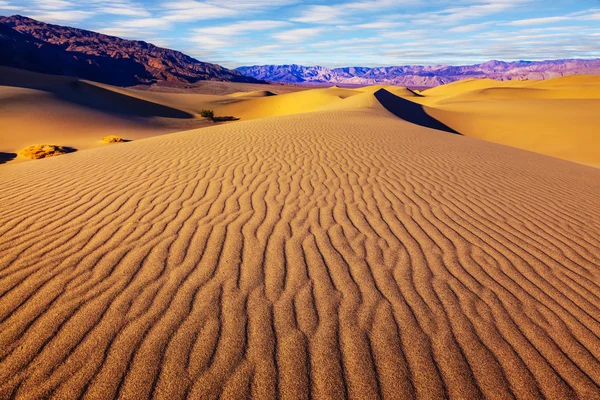 Flat Sand Dunes in Death Valley — Stock Photo, Image