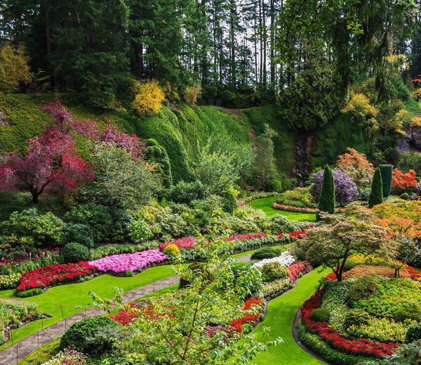 beautiful gardens on Vancouver Island, Canada