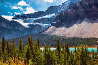 Glacier Crowfoot over Bow River