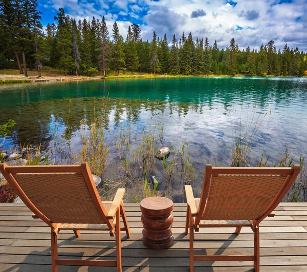 Two comfortable lounge chairs — Stock Photo, Image