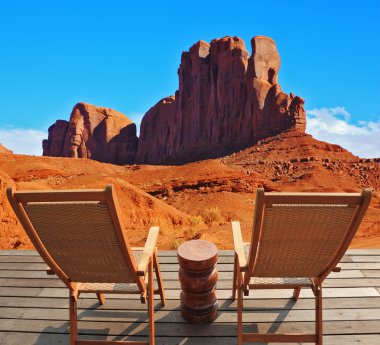 Navajo, ABD vadisinde kırmızı kumtaşı