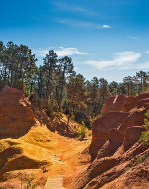 Multi-colored outcrops  clipart