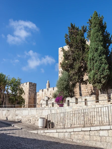 Murallas de la antigua Jerusalén — Foto de Stock