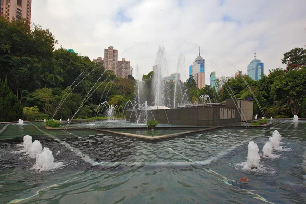 The fountain  in Hong Kong — Stock Photo, Image