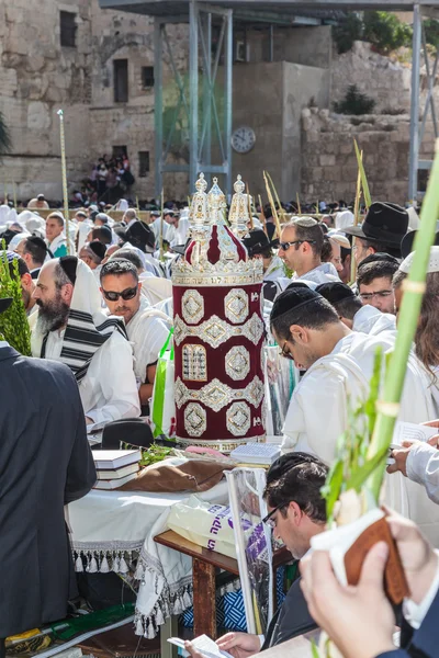Torah Roll dans le magnifique cas — Photo