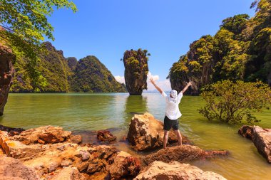 Hevesli kadın turist 