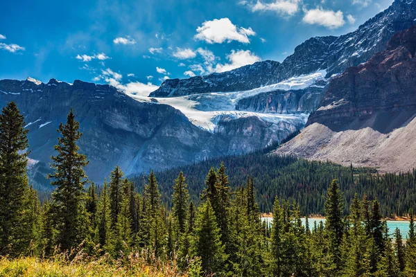 Canadá, Glaciar Crowfoot sobre el río Bow — Foto de Stock