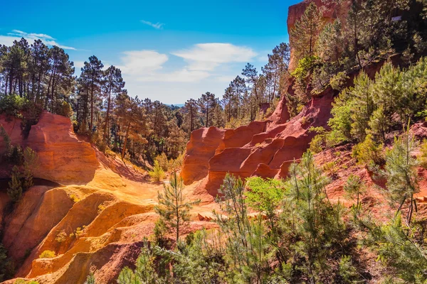 Scenic pit mining ocher — Stok Foto