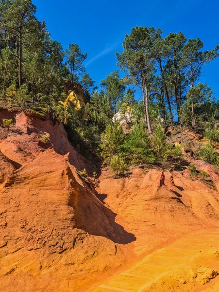 Colinas únicas de vermelho e laranja — Fotografia de Stock