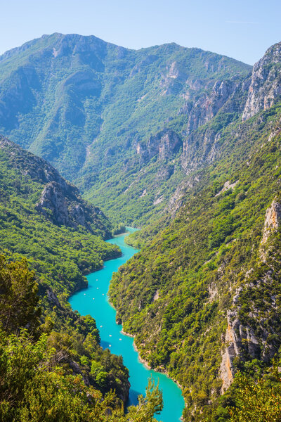 Emerald water canyon Verdon
