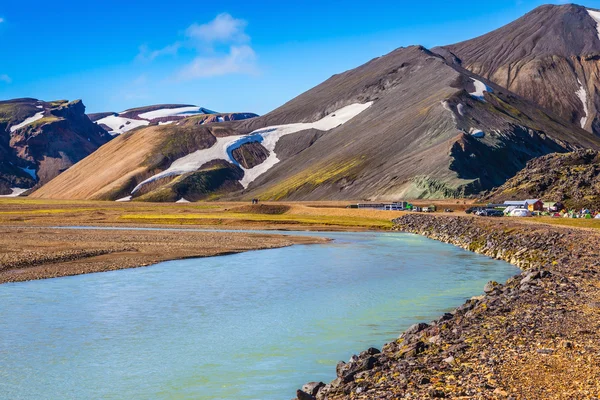 The picturesque valley in park Landmannalaugar — Stock Photo, Image