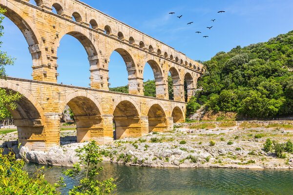 Pont du Gard is the highest Roman aqueduct