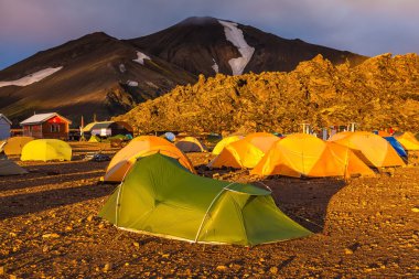 Peri şafak Milli Parkı Landmannalaugar