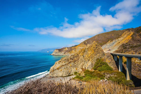 Estrada bonita Viaduto Big Sur — Fotografia de Stock