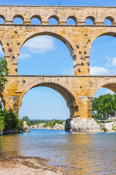 Parte del puente - acueducto Pont du Gard — Foto de Stock