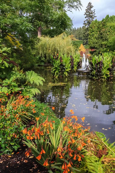 Parque de otoño Butchart Gardens — Foto de Stock