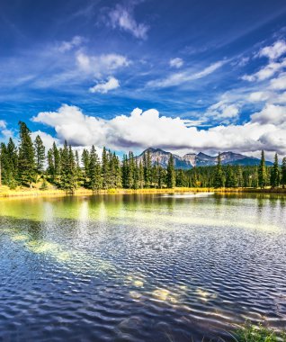  Göl dökmeyen köknar ağaçlarıyla çevrilidir.