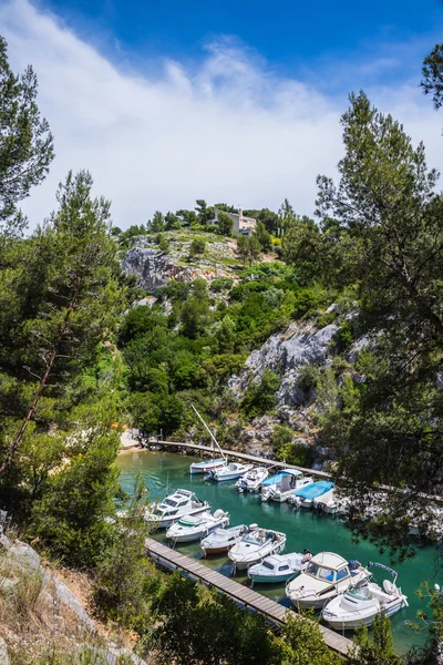 Малий фьорд в Calanque Національний парк — стокове фото