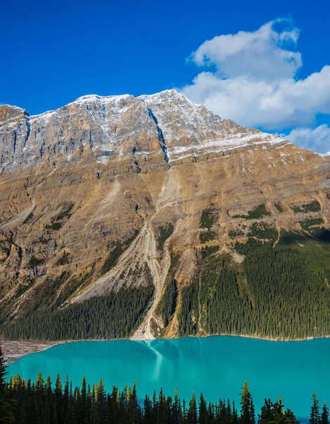 Der See mit türkisfarbenem Gletscherwasser — Stockfoto