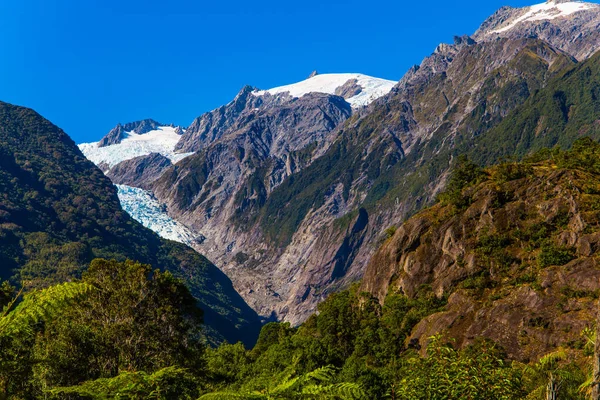 Nejvyšší Vrchol Nového Zélandu Mount Cook Fox Glacier Nádherný Letní — Stock fotografie