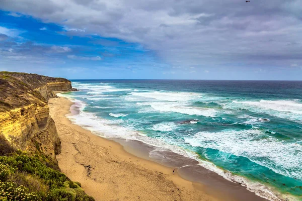 Große Ozeanstraße Von Australien Malerische Meeresbucht Mit Klarem Grünen Wasser — Stockfoto