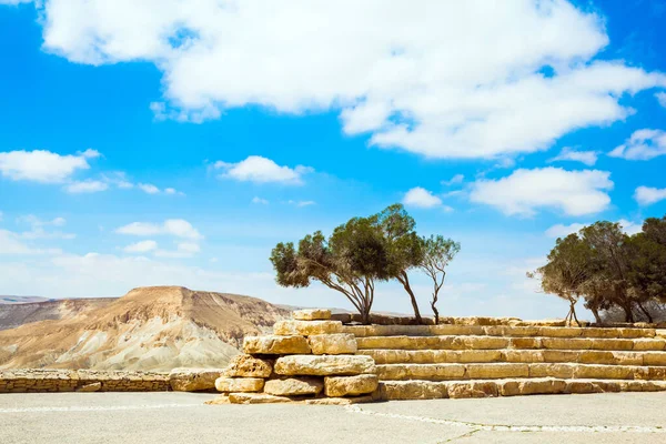 Israel Tidig Vår Utsikt Över Landskapet Dalarna Qing Och Ramat — Stockfoto