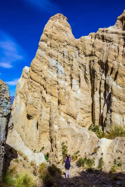 Kolossale Klei Piekte Uitschieters Clay Cliffs Heuvels Gescheiden Door Smalle — Stockfoto