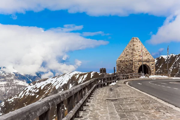 Primeira Neve Caiu Setembro Grossglockner Alpine Road Famosa Estrada Panorâmica — Fotografia de Stock