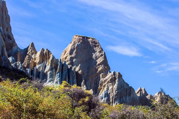 Falésias Clay São Formações Naturais Terra Ridges Separados Por Ravinas — Fotografia de Stock