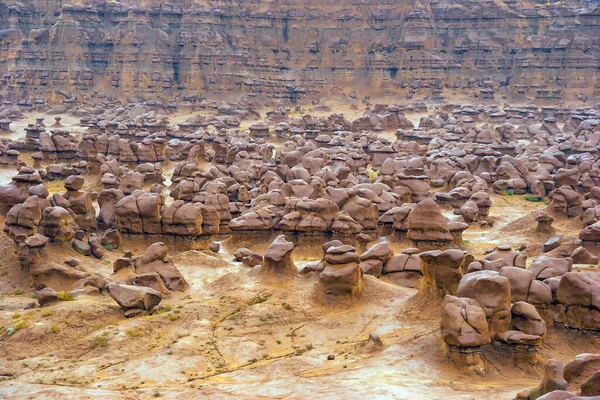 Hoodoo High Thin Geological Formations Goblin Valley Scenic Utah State — Stock Photo, Image