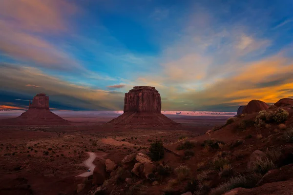 Monument Valley Uma Formação Geológica Única Reserva Indiana Navajo Eua — Fotografia de Stock