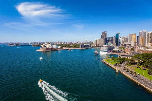 Epikus Utazás Világ Végére Híres Sydney Kikötő Óceán Kikötője Sidney — Stock Fotó