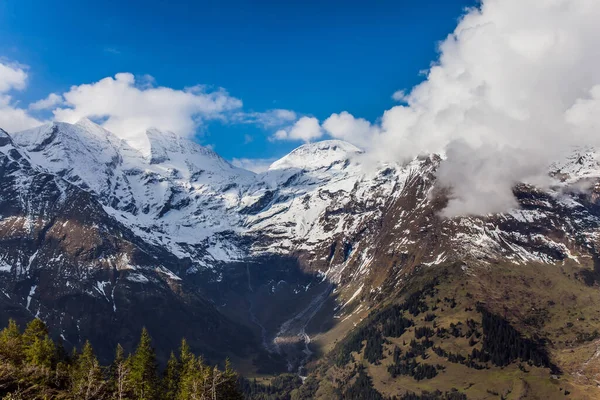 Hermoso Valle Montañoso Los Alpes Austríacos Grossglockner Visita Alpine Road — Foto de Stock