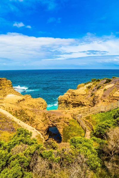 Rocce Costiere Formavano Arco Arenaria Great Ocean Road Australia Concetto — Foto Stock