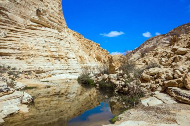  Dağ geçidi Qing Nehri 'nin suları tarafından oluşmuştur. Muhteşem vadi Ein Avdat, Negev Çölü 'nün en güzelidir. Rotadan başlayın. Vadinin duvarları mağaralarla aşınmış. İsrail.