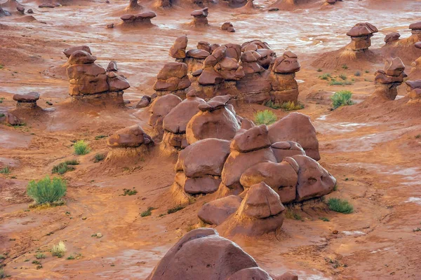 Hoodoo Geological Formations Goblin Valley Scenic Utah State Park Usa — Stock Photo, Image