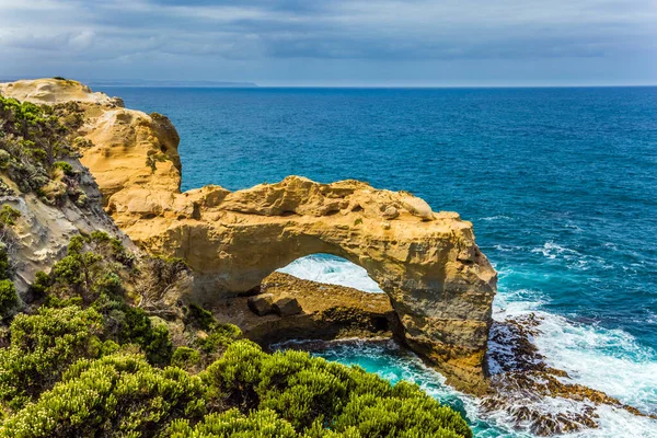 Great Ocean Road Australia Las Rocas Costeras Formaban Pintoresco Arco — Foto de Stock