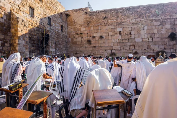 Bênção Dos Cohenim Cidade Velha Jerusalém Segundo Dia Páscoa Judeus — Fotografia de Stock