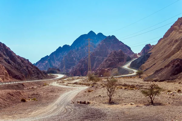 Gorące Piękno Pustyni Różnorodność Malownicze Piękno Gór Eilat Kolorowe Formacje — Zdjęcie stockowe