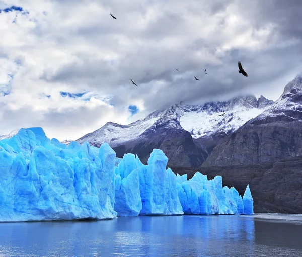 Chilijskich patagonia w chmurach — Zdjęcie stockowe